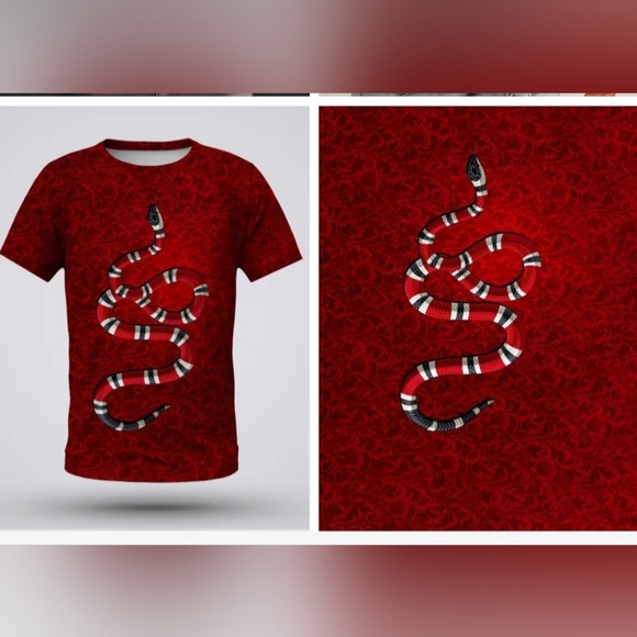 MEN SNAKE T SHIRT - Picture 11 of 11